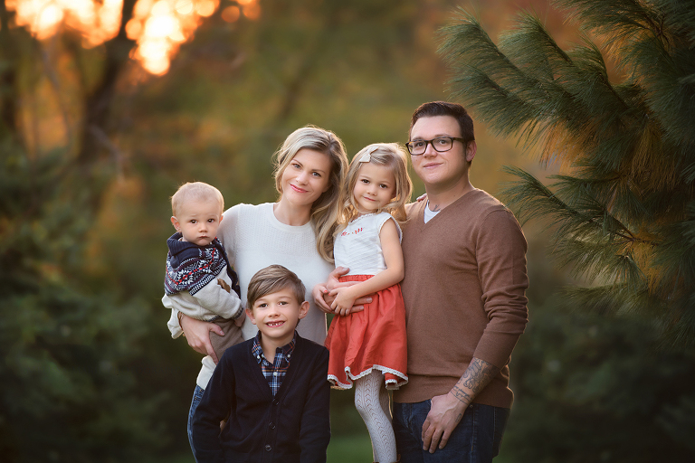 Beautiful family photos taken with children in vintage clothing